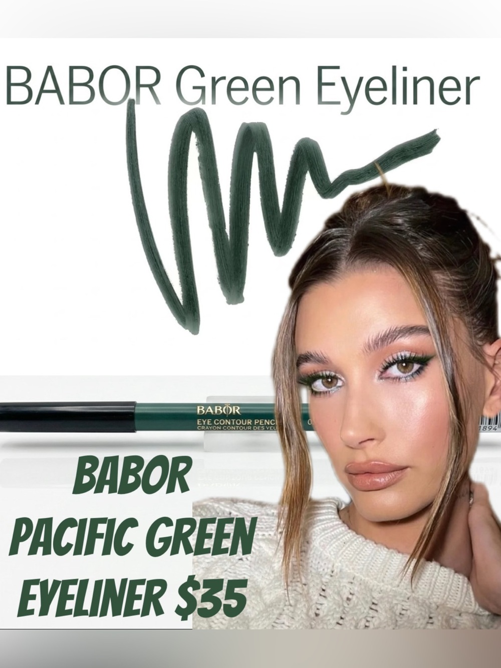 BABOR Eyeliner Eye Contour Pencil 03 Pacific Green ($35)